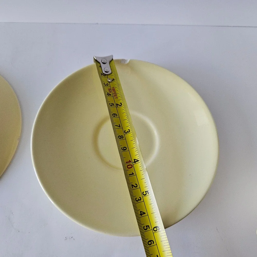 Lu-ray Pastels Persian Cream Cup & 2 Saucer Set Taylor Smith Taylor Vintage